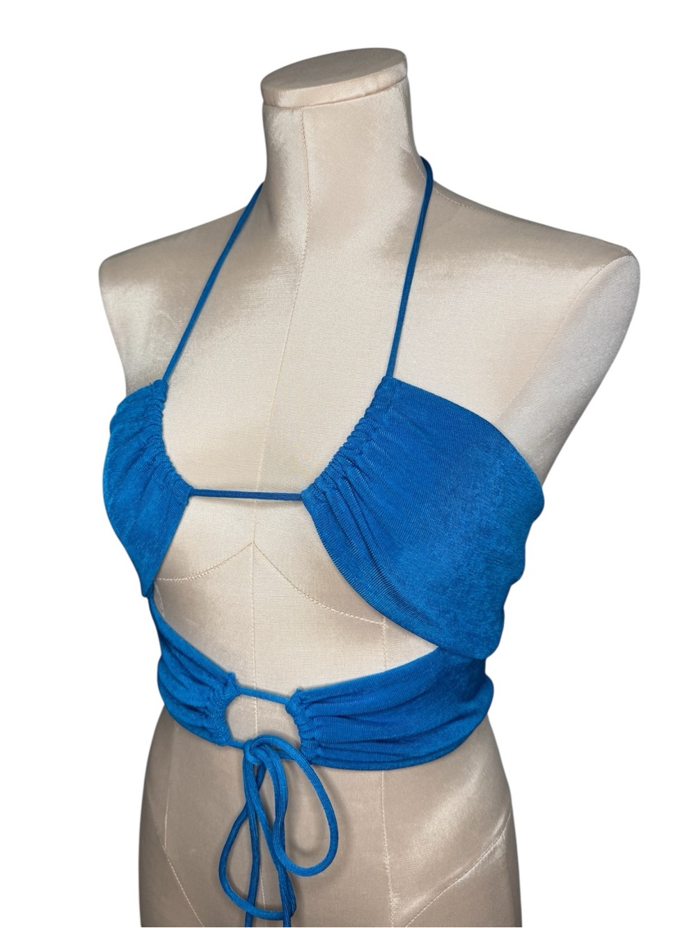 Liza crop top in blue